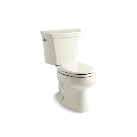 Kohler Elongated Dual-Flush Toilet, Elongated, Biscuit 3988-96